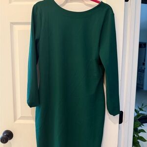 H&M Green Sheath Dress with Long Sleeves